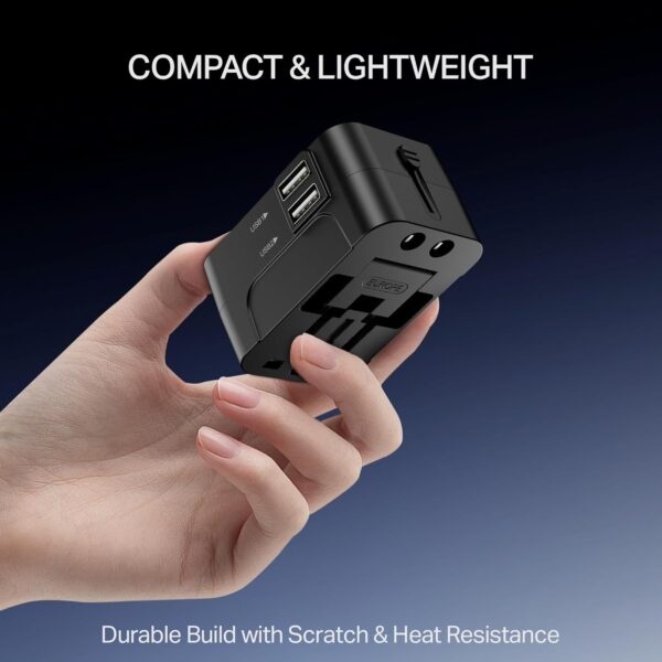 boAt Universal Adapter C10 Compatible with US, UK, EU & AU P...