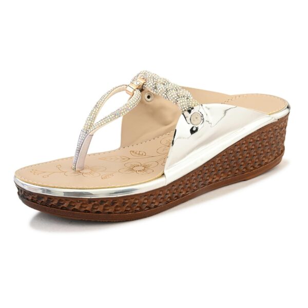 Centrino Women's Wedge Heel Sandals | Stylish Slip-On Sandal...