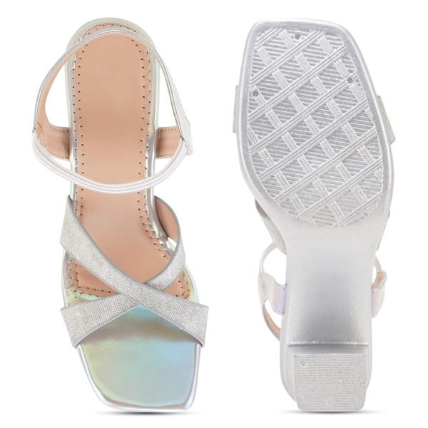 JM LOOKS Fashion Casual Block Heels Sandals With Solid Comfo...