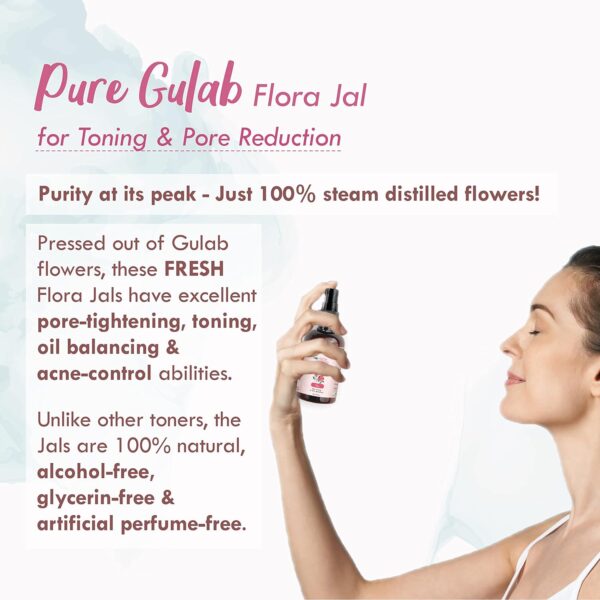 Nat Habit 100% Pure Gulab Jal - Rose Water - Toner, Face-Mis...