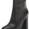 Karl Lagerfeld Paris Women's Leather Peppy Lug-Sole Zip-up F...