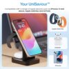 Ambrane 22.5W Magnetic Magsafe 3In1 Wireless Charger for 16/...