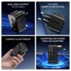 boAt Universal Adapter C10 Compatible with US, UK, EU & AU P...