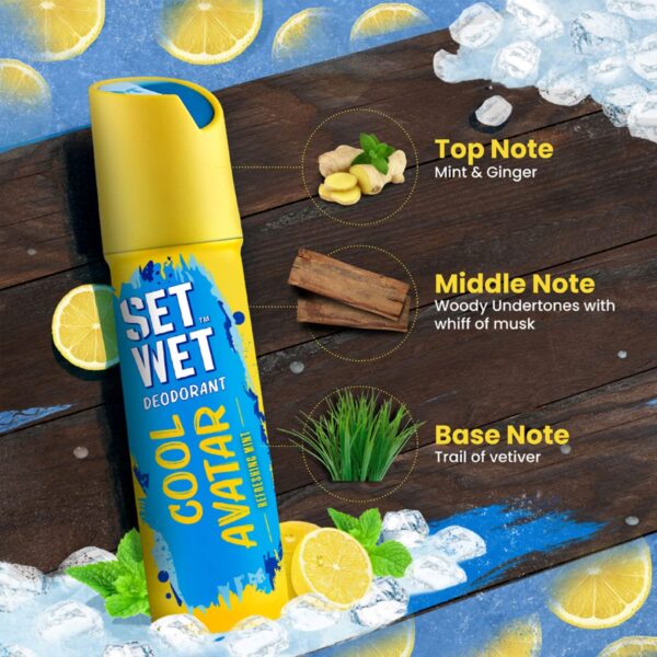SET WET Deodorant Spray Perfume Cool, Charm & Swag Avatar fo...