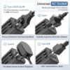 Ambrane Universal Travel Socket, International All in One Wo...