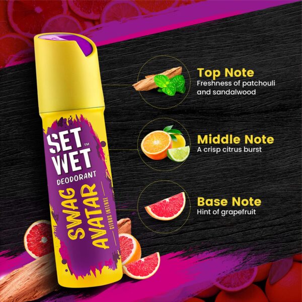 SET WET Deodorant Spray Perfume Cool, Charm & Swag Avatar fo...