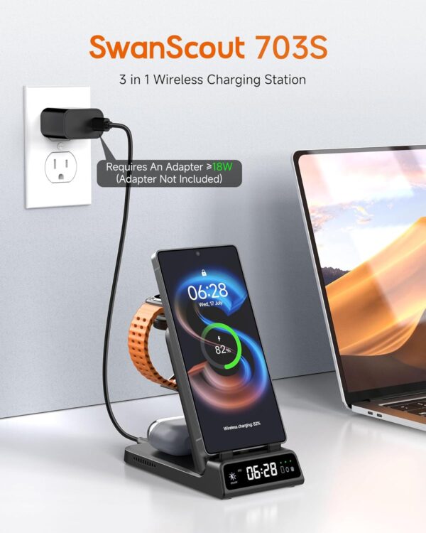 SwanScout 703S Charging Station for Samsung Galaxy S25 Ultra...