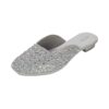 Metro Women's Silver Slip On closure Ethnic - Mojaris with B...
