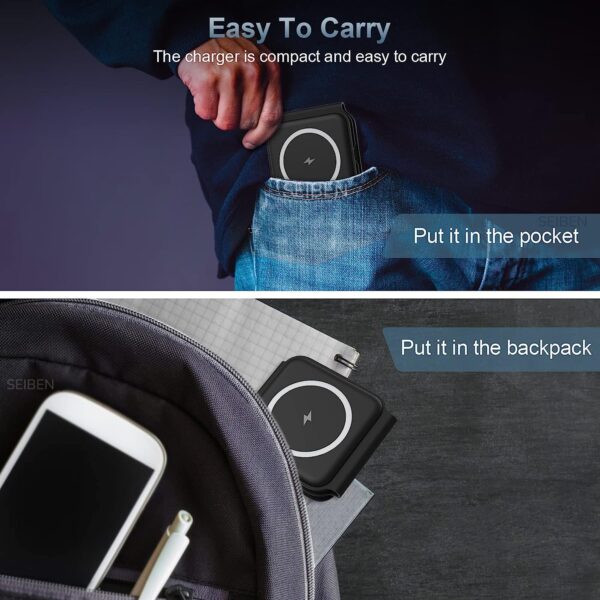 3 in 1 Magnetic MagSafe Foldable Wireless Charger for iPhone...