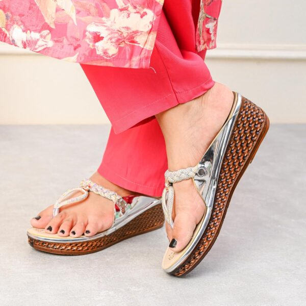 Centrino Women's Wedge Heel Sandals | Stylish Slip-On Sandal...