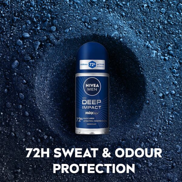 NIVEA MEN Deep Impact Freshness Deodorant Underarm Roll-on |...