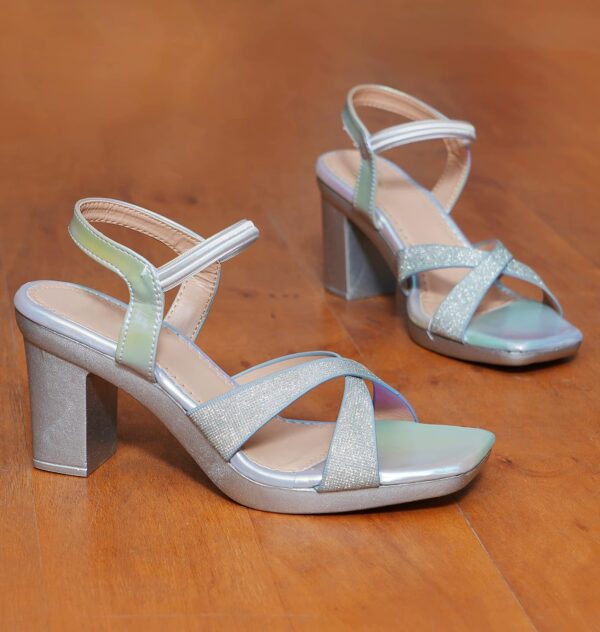 JM LOOKS Fashion Casual Block Heels Sandals With Solid Comfo...