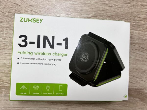 ZUMSEY 3 in 1 Foldable Wireless Charger, Magnetic Charging S...
