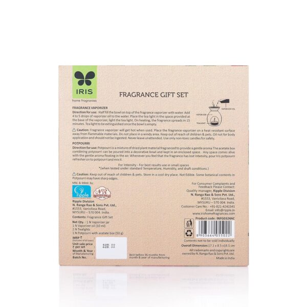 IRIS Fragrance Giftset, Elegant, Fragrances for Fine Living,...