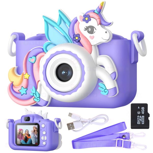 Wembley Kids Digital Camera Compact Unicorn Design Selfie Ca...