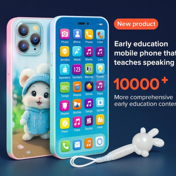612QLatzdRL._SL1080_.jpg Mini Explorer Educational Flash Cards Phone Toy for Kids | R...