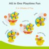 619MO30YpsL._SL1500_.jpg R for Rabbit Orapple Spinster Toy for Baby 5-in-1 Suction Sp...