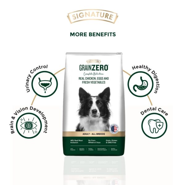 Grain Zero Adult Dry Dog Food 3kg | Real Chicken, Egg & Vege...