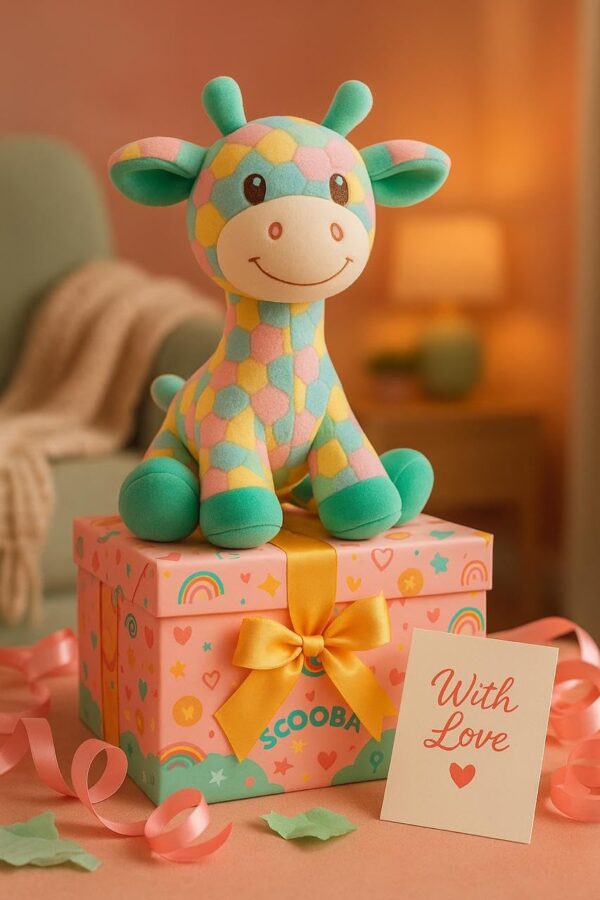 61l0vsbzJeL._SL1280_.jpg SCOOBA Giraffe Animal Soft Toy 30cm Height Single Piece