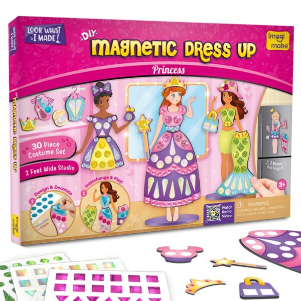 Imagimake DIY Magnetic Dress-Up Princess |Pretend Play Toys ...