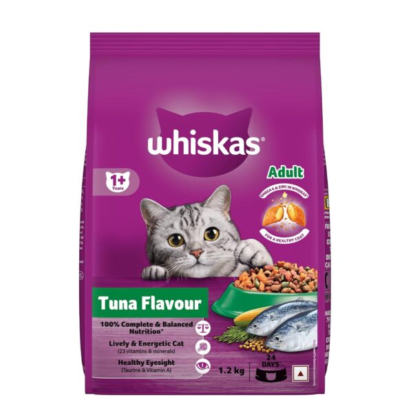 714gmd0u9fL._SL1500_.jpg Whiskas Adult (1+ Years) Dry Cat Food, Tuna Flavour, 1.2 kg,...