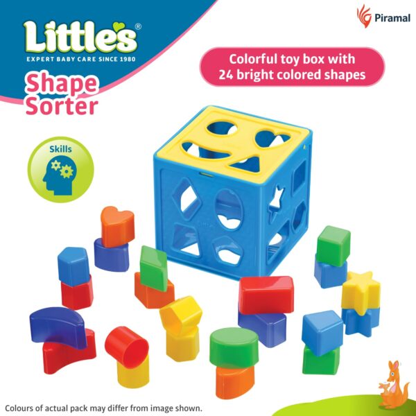 71BkNm-mohL._SL1500_.jpg Little's Shape Sorter Cube | Shape Sorter Toys for Kids | 24...