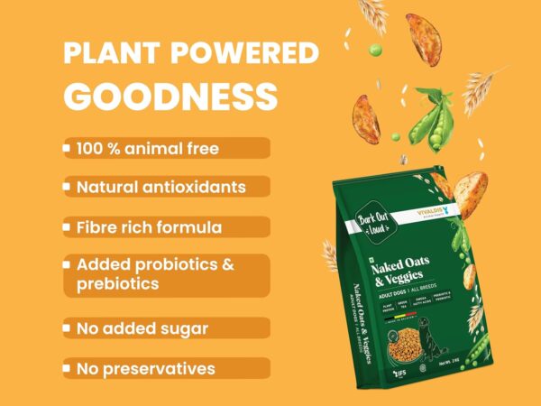 Bark Out Loud Veg Adult Dog Food for Medium & Large Breeds -...