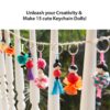 71Kwv4glmXL._SL1500_.jpg Chalk and Chuckles Keychain Dolls – Art and Craft Kit for Gi...