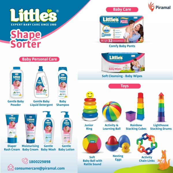 71QZFEADYoL._SL1500_.jpg Little's Shape Sorter Cube | Shape Sorter Toys for Kids | 24...