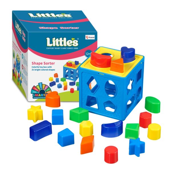 71Wuk3G-ydL._SL1500_.jpg Little's Shape Sorter Cube | Shape Sorter Toys for Kids | 24...