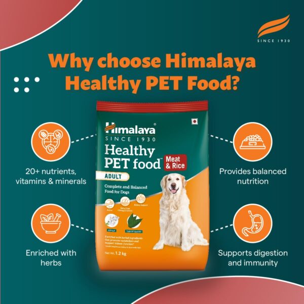Himalaya Healthy PET Food for Adult Dogs | Meat & Rice | 1.2...