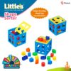 71hx94RtTZL._SL1500_.jpg Little's Shape Sorter Cube | Shape Sorter Toys for Kids | 24...