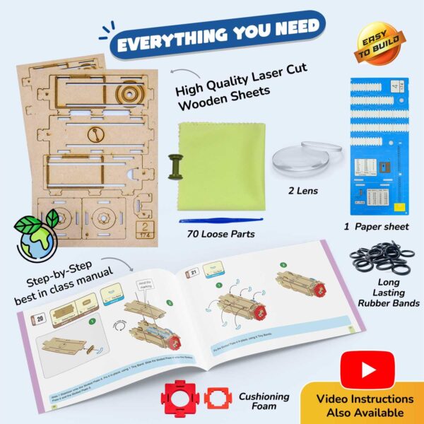 Smartivity Telescope Toy for Kids Age 8, 9, 10, 11, 12, 13, ...