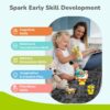 71lPAD3f2GL._SL1500_.jpg R for Rabbit Orapple Spinster Toy for Baby 5-in-1 Suction Sp...
