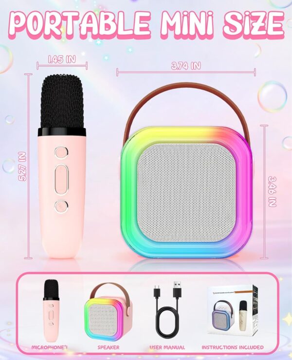 71oupxNr9xL._SL1500_.jpg Niwlix Mike for Kids with Speaker Wireless Mini Portable Blu...