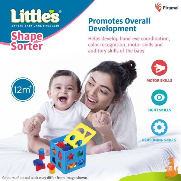 71pH2fjNG6L._SL1500_.jpg Little's Shape Sorter Cube | Shape Sorter Toys for Kids | 24...