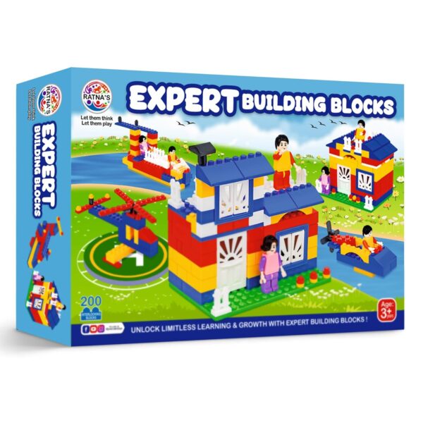 71vqrTVYuL._SL1500_.jpg TOYZTREND Expert Master Building Blocks for Kids, 200 Interl...