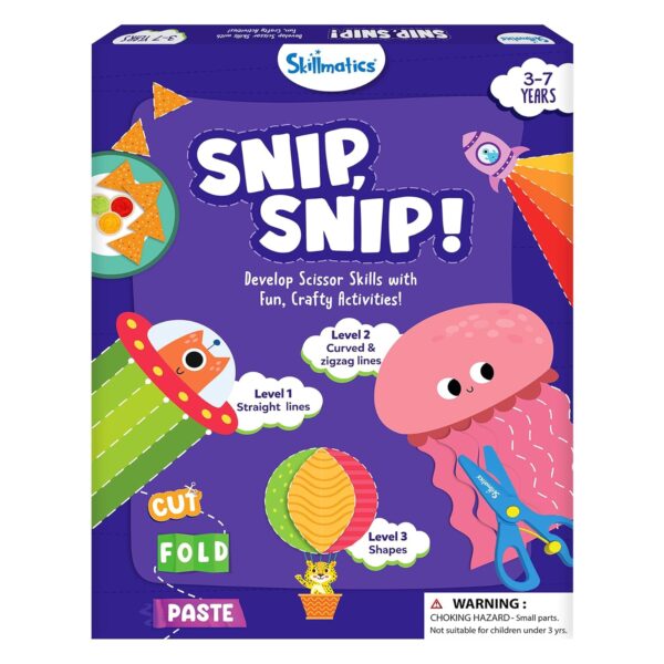 Skillmatics Scissor Skills Activity Book - Snip Snip, 25 Fun...