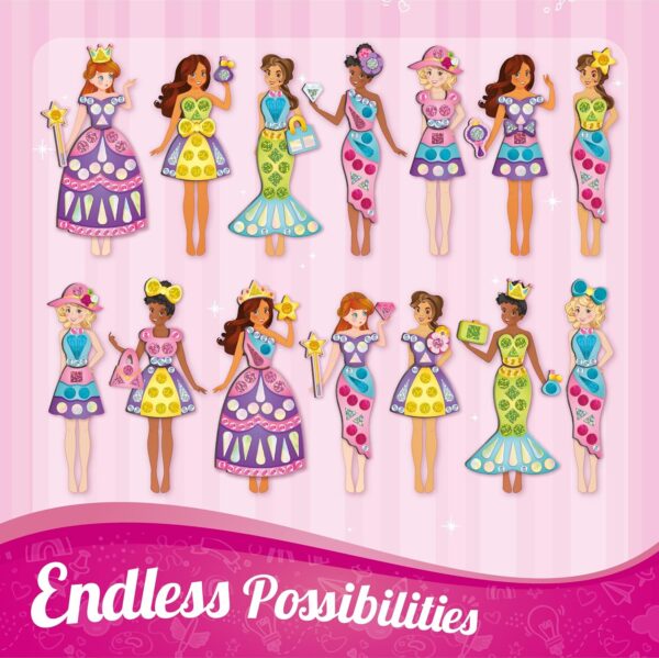 Imagimake DIY Magnetic Dress-Up Princess |Pretend Play Toys ...