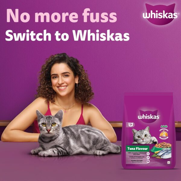 81CbOcHADZL._SL1500_.jpg Whiskas Adult (1+ Years) Dry Cat Food, Tuna Flavour, 1.2 kg,...