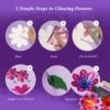 Chalk and Chuckles Flower Lights – DIY Foil Art Craft Kit fo...