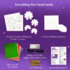 Chalk and Chuckles Flower Lights – DIY Foil Art Craft Kit fo...