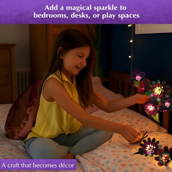 Chalk and Chuckles Flower Lights – DIY Foil Art Craft Kit fo...
