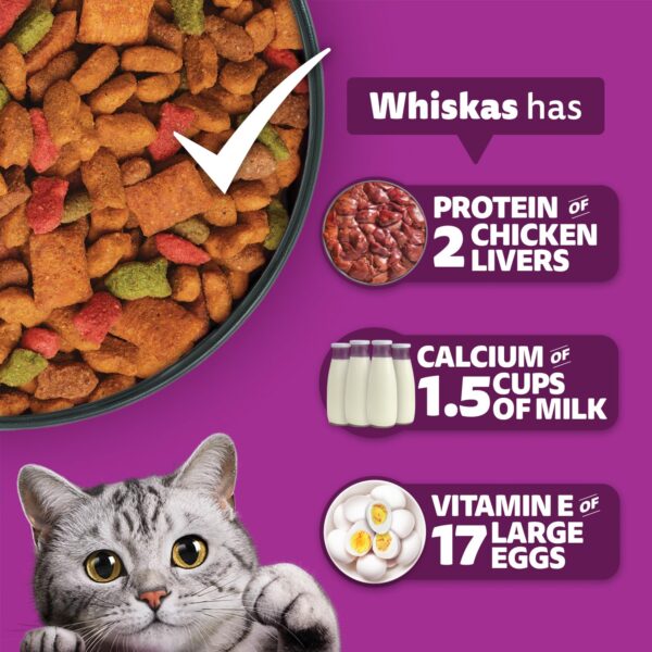 81dBOJ2uPBL._SL1500_.jpg Whiskas Adult (1+ Years) Dry Cat Food, Tuna Flavour, 1.2 kg,...