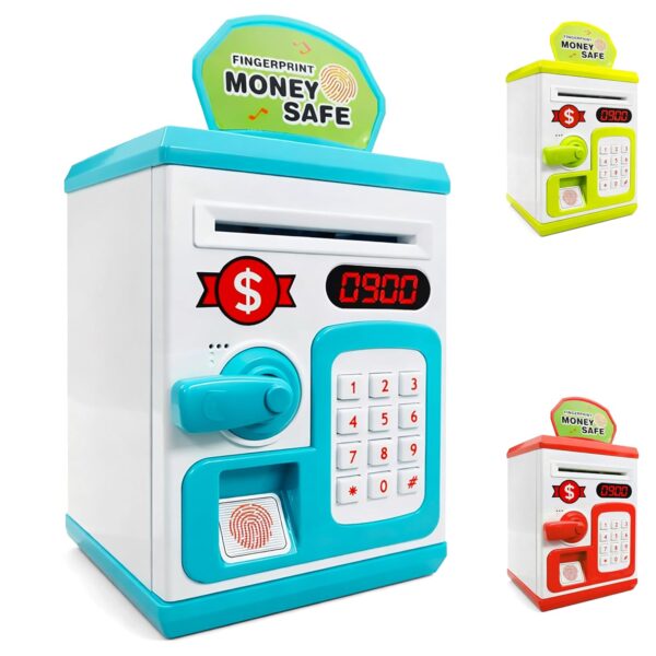 VGRASSP Money Safe Piggy Bank Toy for Kids with Number Passw...