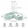 Pet Double Bowl Feeder with Automatic Water Bottle - Multifu...