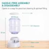 612GHBcLeGL._SL1500_.jpg Divik Pet Feeder Food Dispenser Station - Replenish Pet Food...