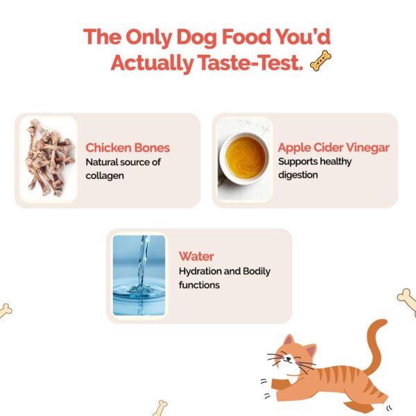 6153NZlWedL._SL1080_.jpg Goofy Tails Chicken Bone Broth for Cats 100 ml (100ml X 1 Pa...