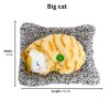 61EJpUeGRL._SL1080_.jpg Cute Sleeping Cat Soft Toy with Meow Sound,Cushion for Car D...