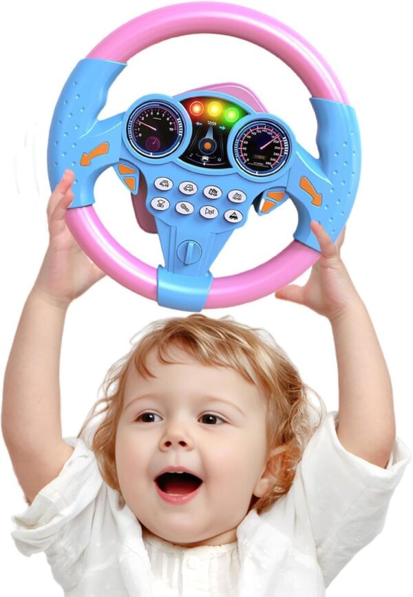 Kids Driving Steering Wheel Funny Interactive Driving Wheel ...